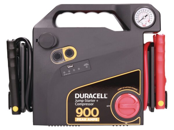 בוסטר התנעה DURASEL+קומפרסור  12V 900AMP לרכבי בנזין/דיזל  - UP